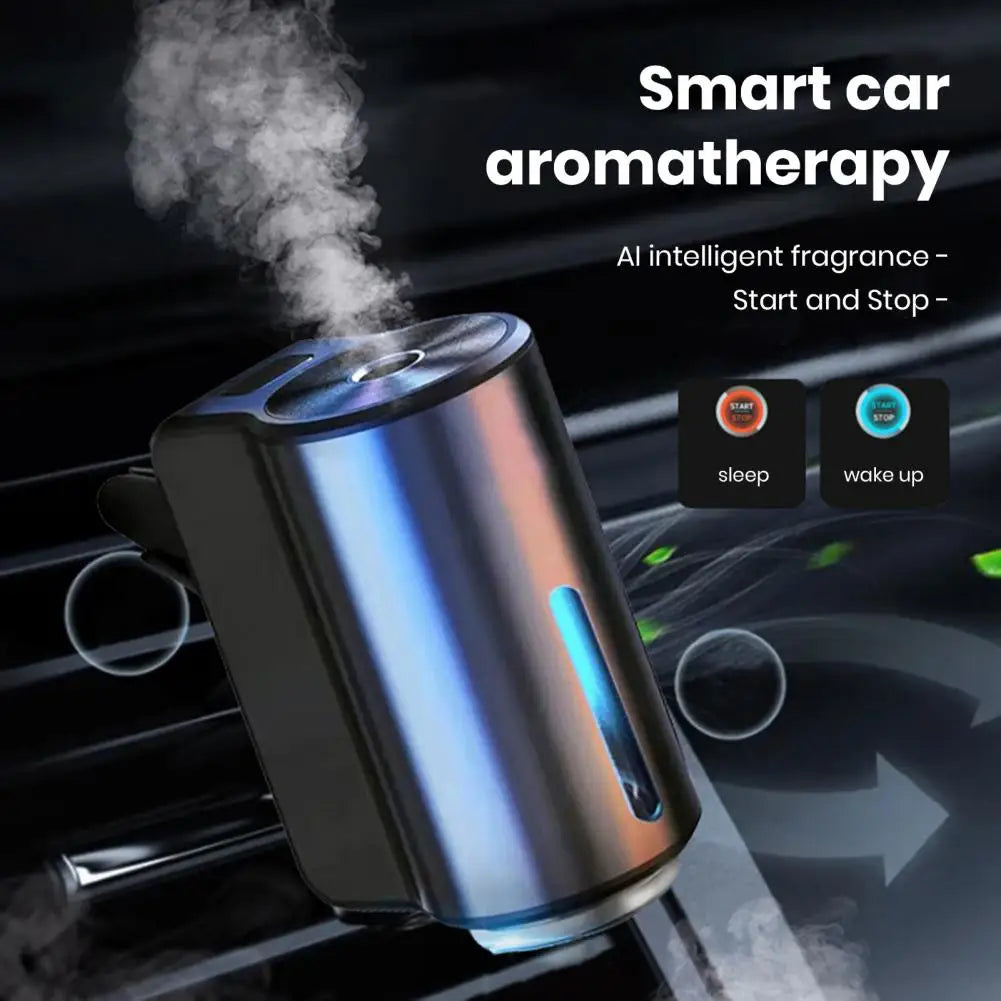 Smart Car Air Freshener Fragrance Dispenser 3 Modes Adjustable Air Vent Car Aromatherapy Diffuser Ultrasonic Atomizer