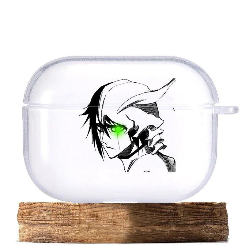 Anime Ulquiorra Cifer Transparent TPU Case for Airpods  Pro 2 1 3 Soft Silicone Cover Air Pods4 1/2/3Earphone Cover