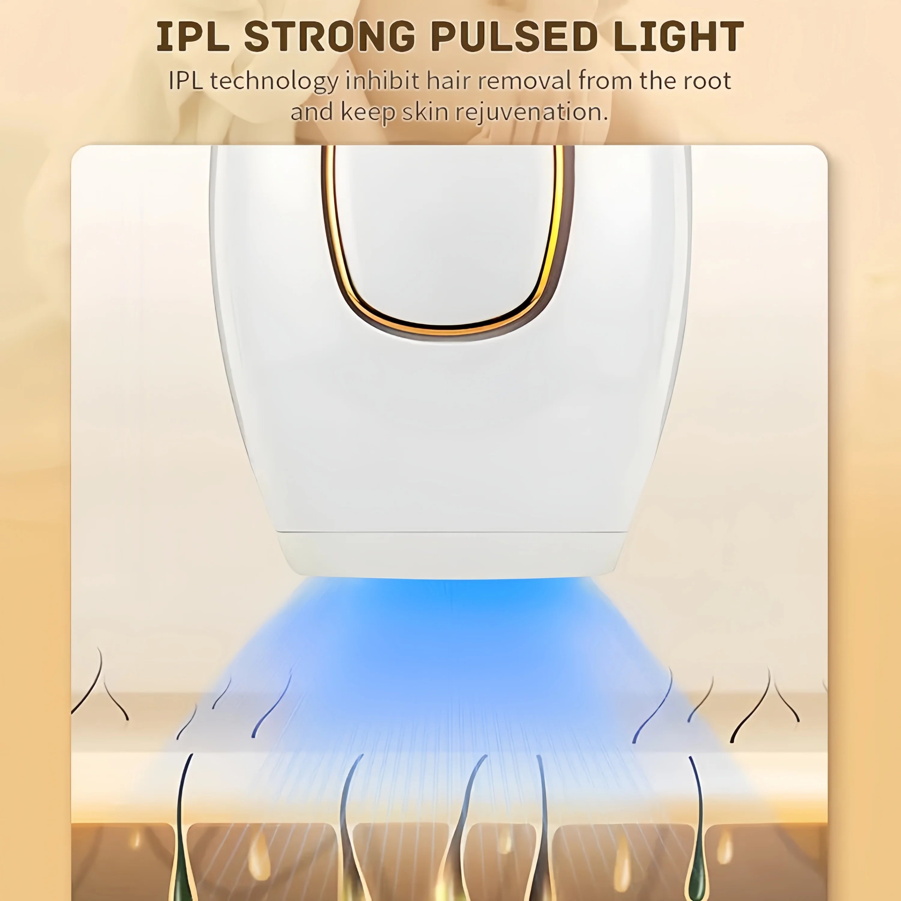 Swoson Professional Permanent Laser Depilator Body Bikini IPL Hair Removal Handset Home Use For Women and Men