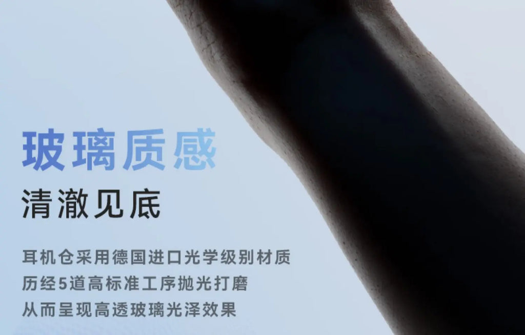 LIUP LP1 Luminous New Headphones Bluetooth Half in Ear Without Sensors Delay AI Active Noise Reduction  Dual Mode Switching Gift