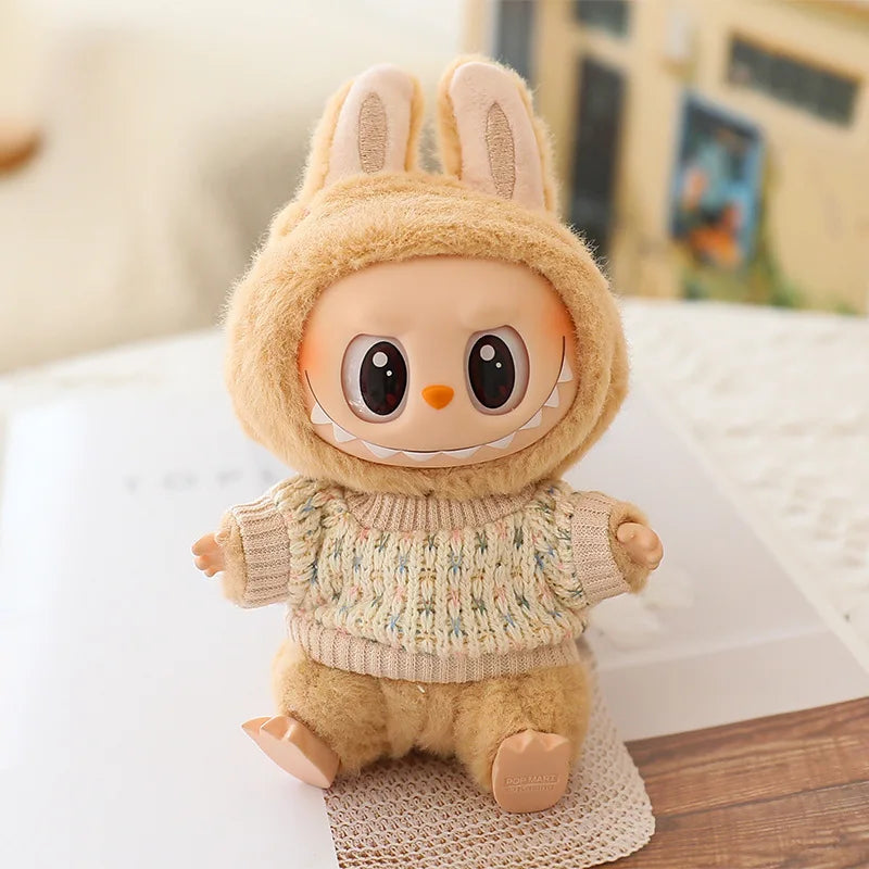 Cute Plush Doll'S Clothes Outfit Accessories for Korea Kpop Exo Labubu V1V2 Idol Dolls Sweater Short Skirt Macaron Clothing Gift