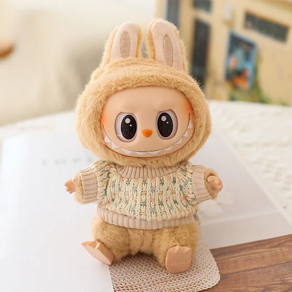 Cute Plush Doll'S Clothes Outfit Accessories for Korea Kpop Exo Labubu V1V2 Idol Dolls Sweater Short Skirt Macaron Clothing Gift