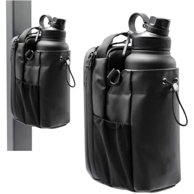 Magnetic Water Bottle Bag Large Capacity Specific Water Cup Holder with Strong Magnet Portable Bag for Outdoor Sports Gym Camp