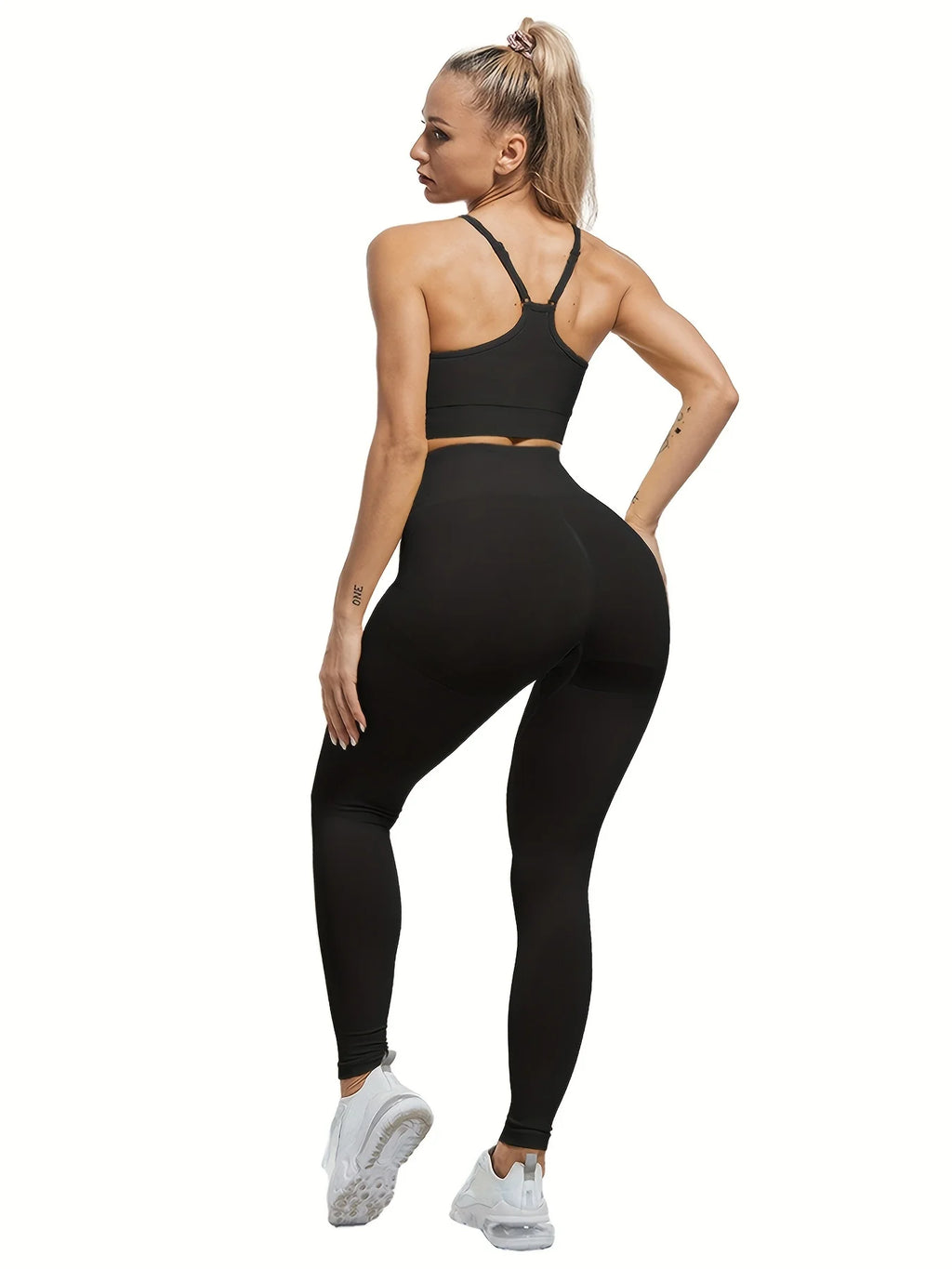 Women Sexy Solid Color Yoga Sports Leggings High Waist Quick-Dry Fitness Gym Cycling Slim Fit Pants