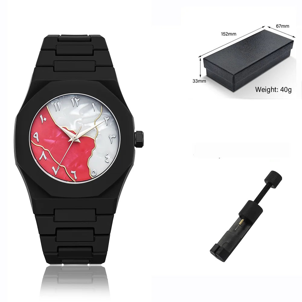 Simple casual men's women's watches, macaroon color quartz watches, round dial quartz watches, suitable for daily life, gifts