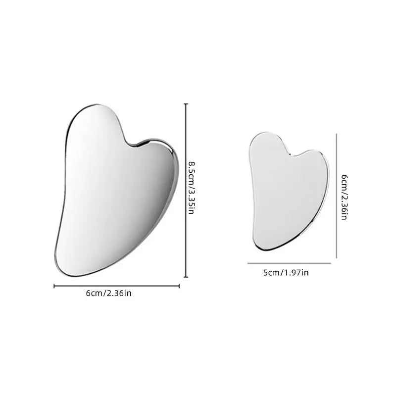 Gua Sha Board Guasha Massage for Face Stainless Steel Body Massager Facial Scraping Plate SPA  Guasha Scraper for Neck Back