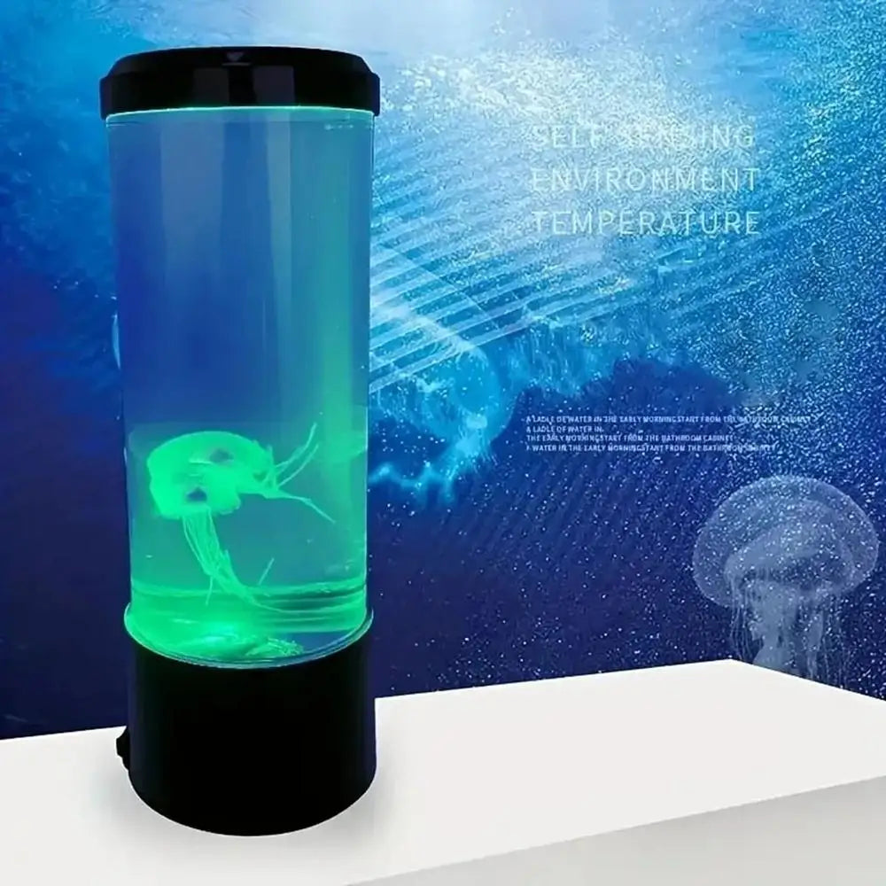 Jellyfish Night Light LED Night Light USB 7 Color USB Changing Jellyfish Lamp Small Mood Light Aquarium Electric Light Lamp