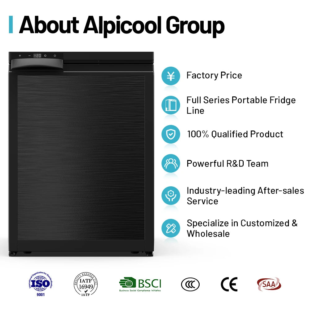 Off Road RV Caravan Car Fridge Outdoor Camping Compressor 12v 24v DC Car Refrigerator Cooler Box