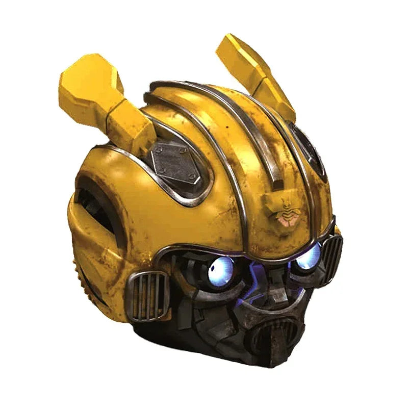 Transformers Speakers Bumblebee Head Bluetooth Speakerdual Speakersled Light Heavy Basssuitable Radio Bumblebee Ornament