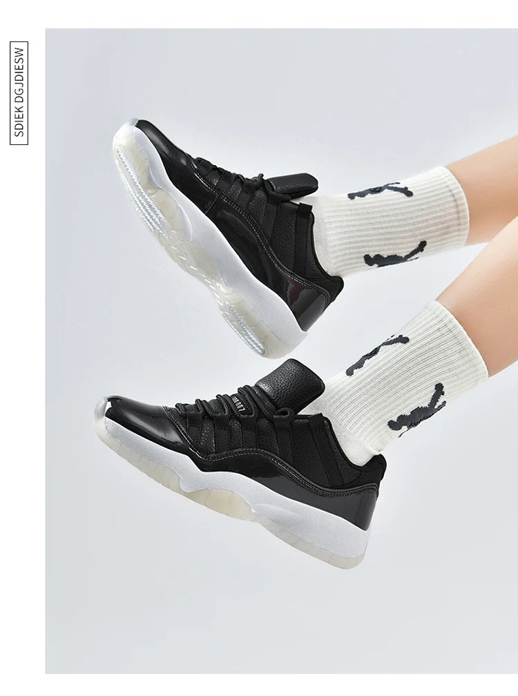 Shoes Men's Shoes Leather Retro Low-Top Basketball Trendy Shoes Men's and Women's Comfortable Casual Shoes Sports Shoes