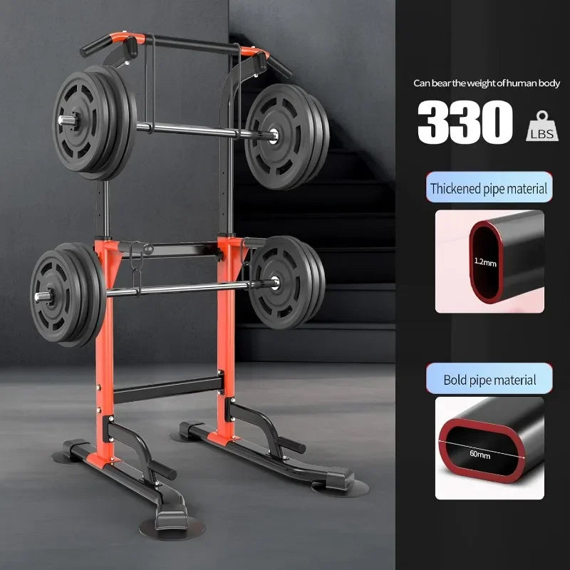 Authenticity guarantee.Dip Station - Home Gym Strength Training Pull-Ups Dip-Ups 330LbsUSA
