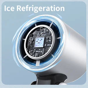 Portable Handheld Turbo Fan 100 Gear Wind USB Rechargeable Battery Operated Up to 3 IN 1 Personal with Air Tech Cooling