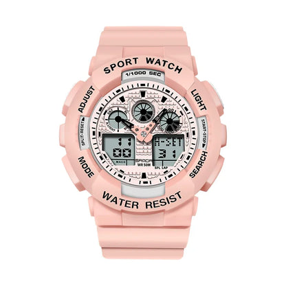 Sport Watch Men Luxury Double Time Electrconi Watches Women's Wristwatch Fashion Shockproof Stopwatch Military Sports Clock