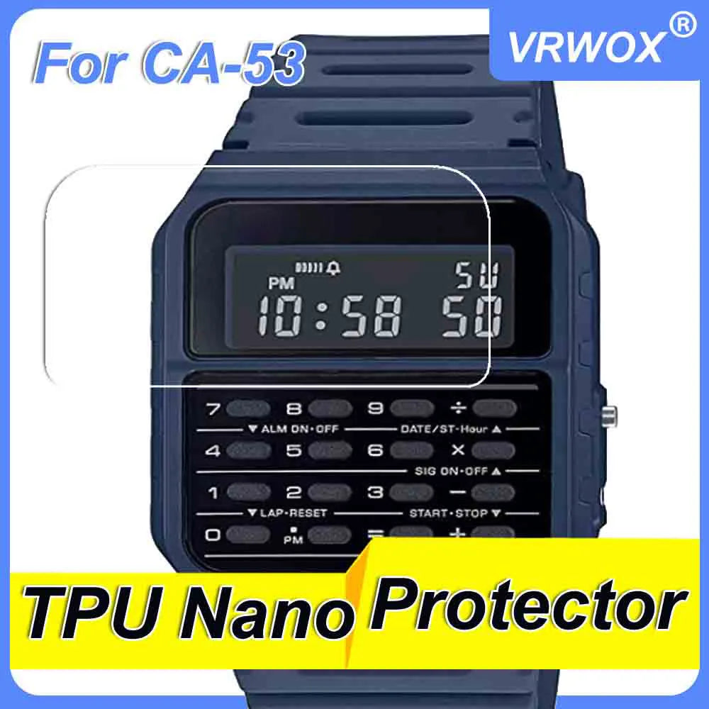 1/3/5PCS For  CA-53W CA-53WF-8B 2B 3B CA-53W-1Z Watch HD Clear Anti-Scratch Nano Explosion-proof Screen Protector