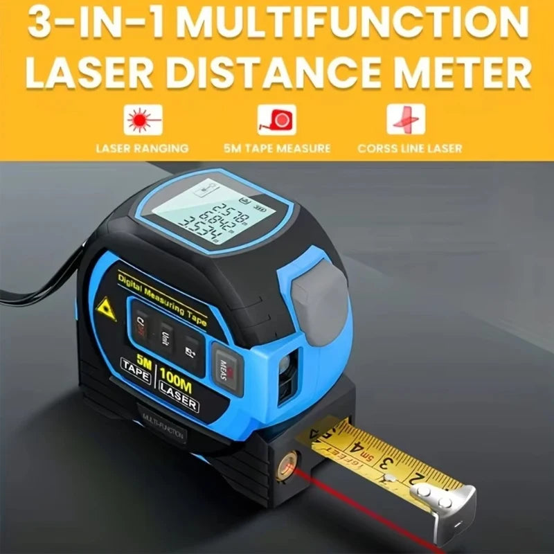 3In1 Laser Rangefinder Laser 40M / 60M Distance Meter Measuring Laser Tape Measure Digital Laser Rangefinder Scale Area Distance
