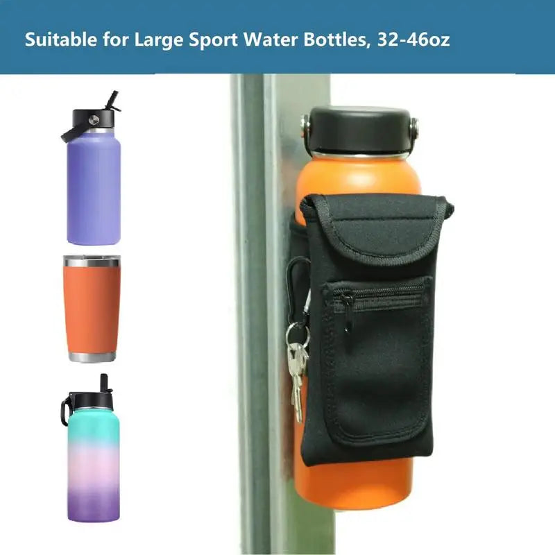 Magnetic Water Bottle Sleeve Portable Gym Water Bottle Bag Holder Magnetic Bottle Gym Bag Built-in Magnet Easy Attachment