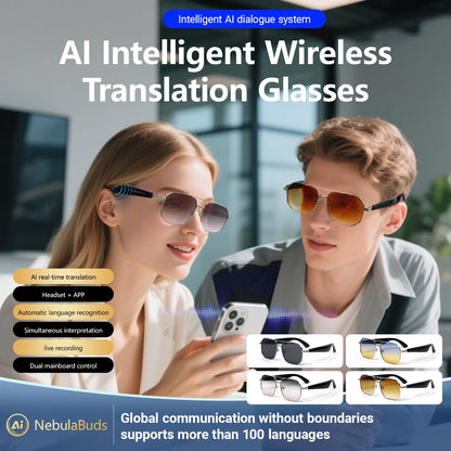 2025 Smart Glasses Fashion Luxury Men Women Polygonal Eye Protection Sun Glasses Trendy Retro Driving Sports AI Goggle Shades
