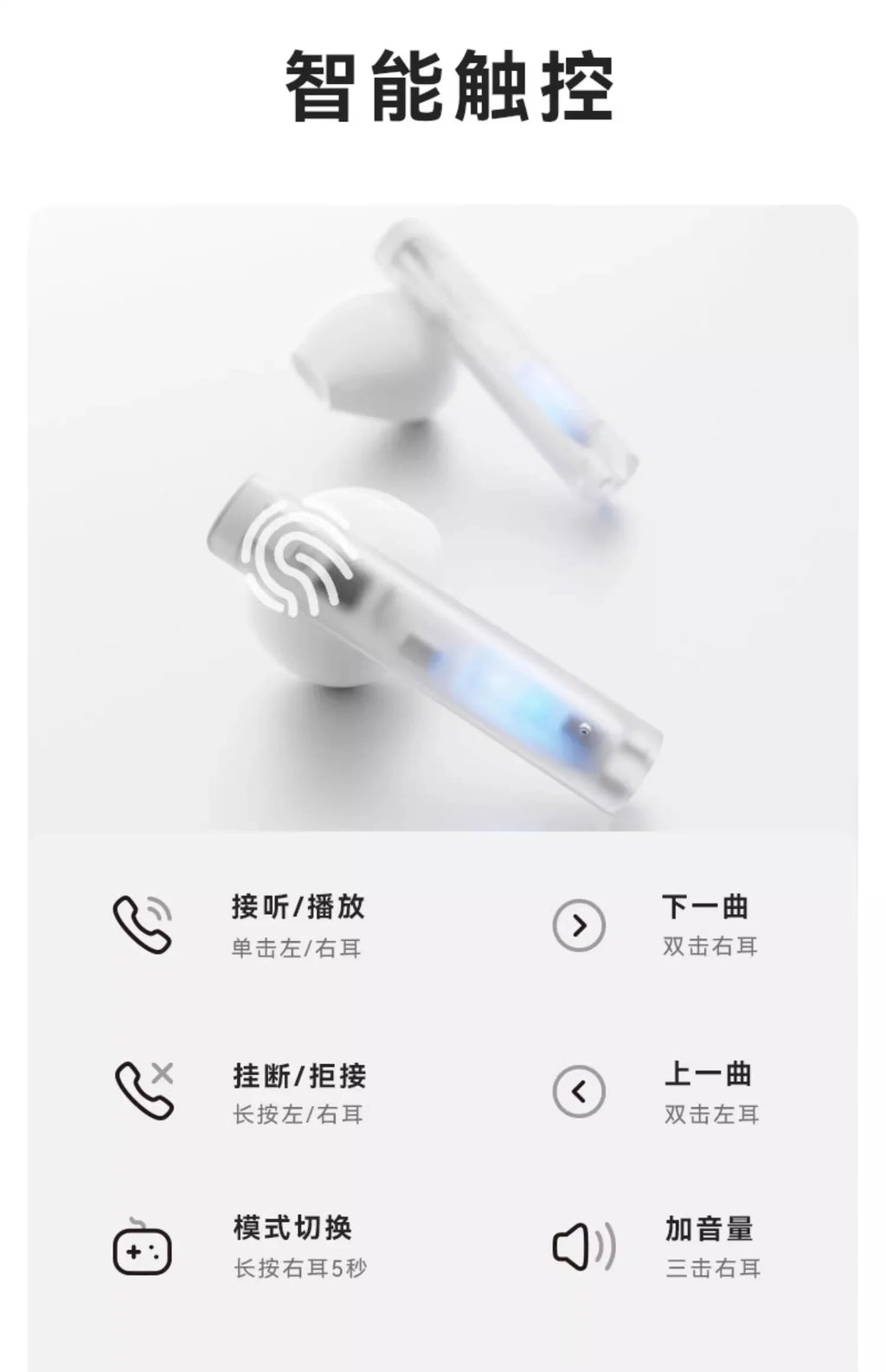 Liup Lp1 Bluetooth Wireless Earphone Luminous Quicksand Earbuds Custom Gaming Noise Reduction Headphones Low Latency Earphones