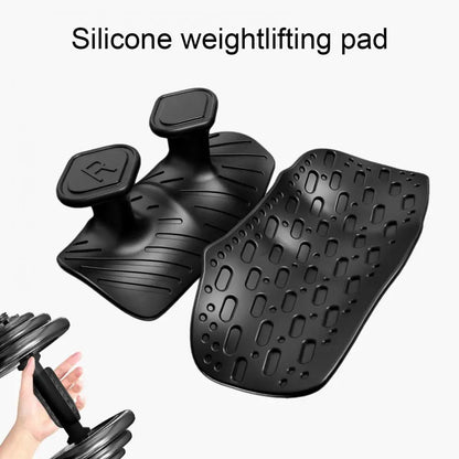 1 Pair 2-Finger Workout Grips Palm Protection Weight Lifting Dumbbell Deadlift Grippers Gym Training Exercise Fingerless Gloves