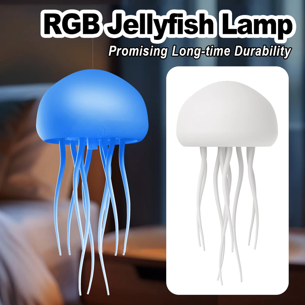 Jellyfish Night Light Lighting Decoration Home Smart Lights Cartoon 3d Art Decor Led Creative Ambient Lamp Usb Decorative Voice