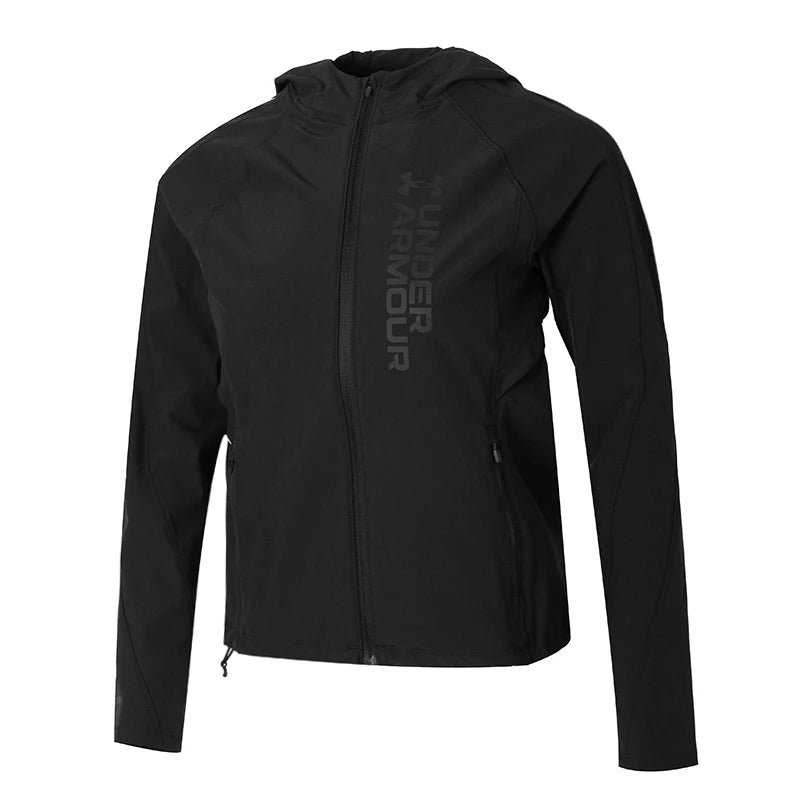 Underarmour Outwear Women's Sports Quick-Drying Jacket Fitness Training Top Outdoor Running Clothing Casual Windbreaker 1361384-001