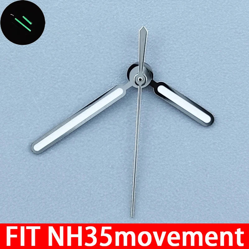 Watch Case for NH34 N.H35 N.H36 Movement - Fits 29.5-30mm Dial & 13mm Band - Replacement Mod DIY Case Set in Silver Black Gold