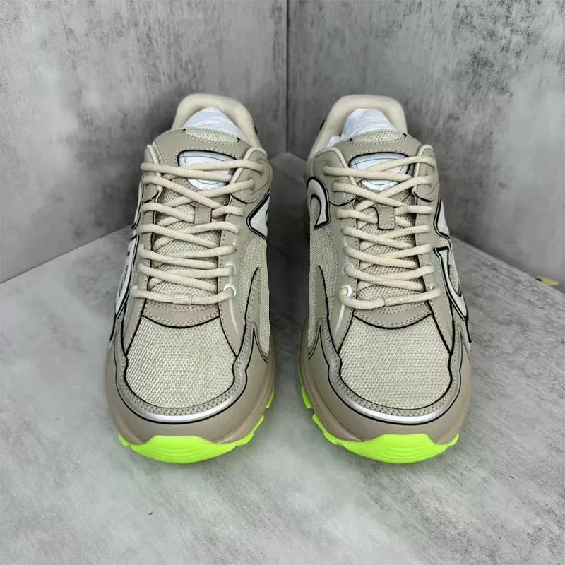 2025 New  B30 Summer Breathable thick-soled mesh casual sports shoes for teenagers, Men's  Bad trendy shoes