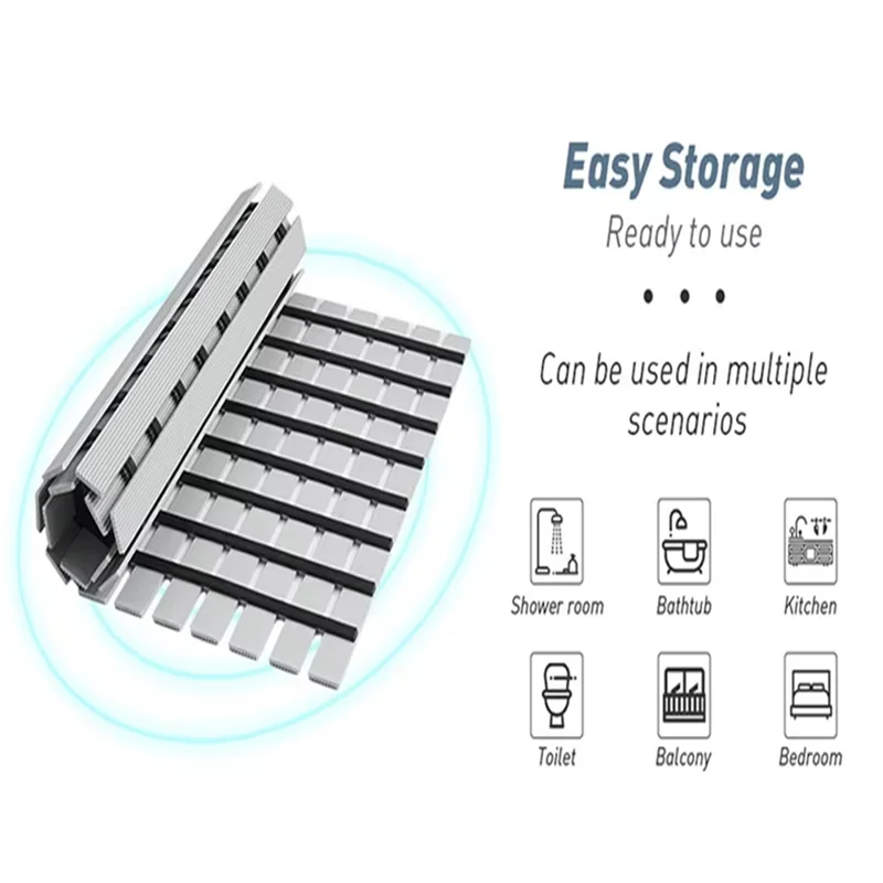 SOFT-Bathroom Anti-Slip Mat - Waterproof Shower Foot Mat For Home And Hotel, Floor Protection, Prevents Slipping