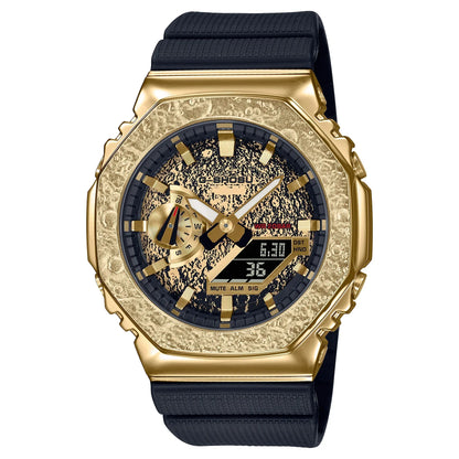 Unisex Sports Electronic Watch Alloy Dial World Time Full Function LED Dual Display Auto Light Shockproof