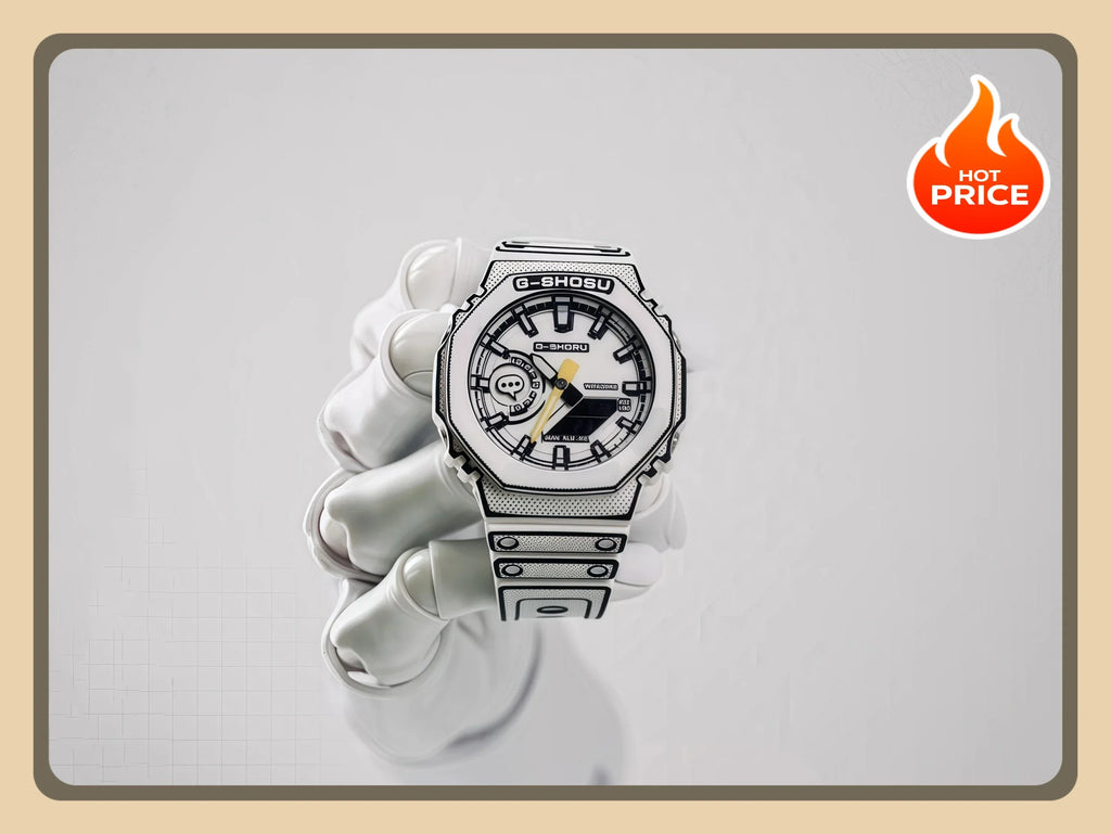 Unisex Digital Electronic Unisex Watch Manga Series Full Function Auto Hand Lifting Lamp Large Dial LED Oak Series