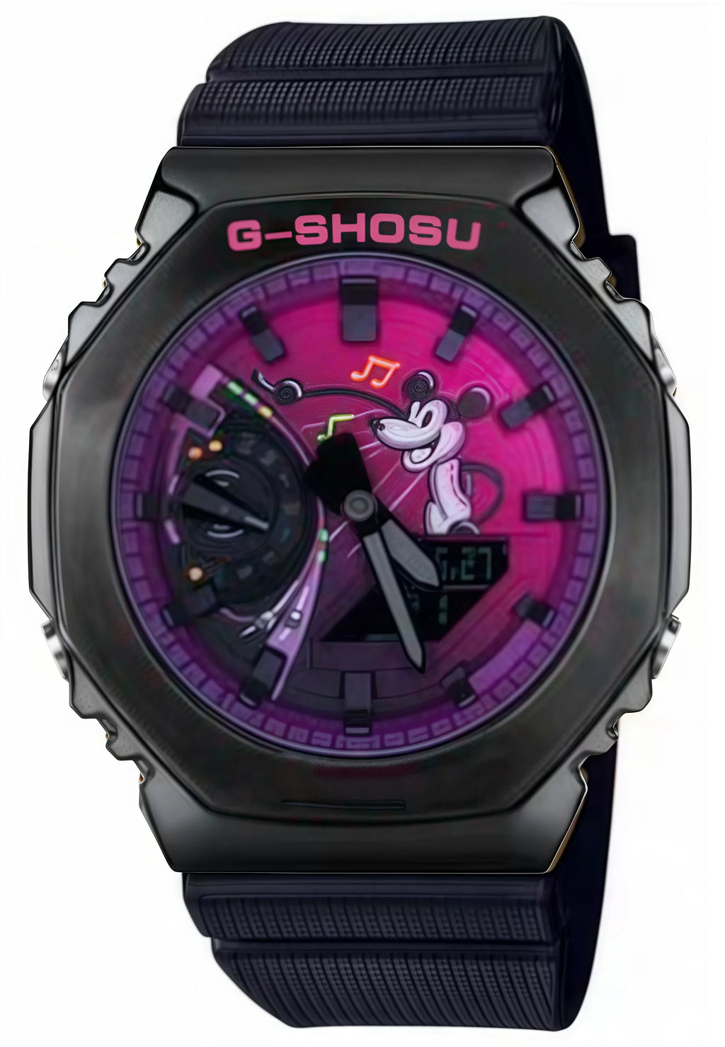 Unisex Sports Electronic Watch Alloy Dial World Time Full Function LED Dual Display Auto Light Shockproof