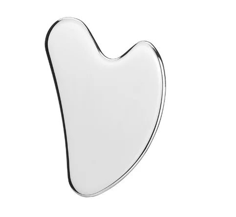 Gua Sha Facial Tools Stainless Steel Scraping Massage Tool for Face Stainless Steel Gua Sha Tool with Travel Pouch