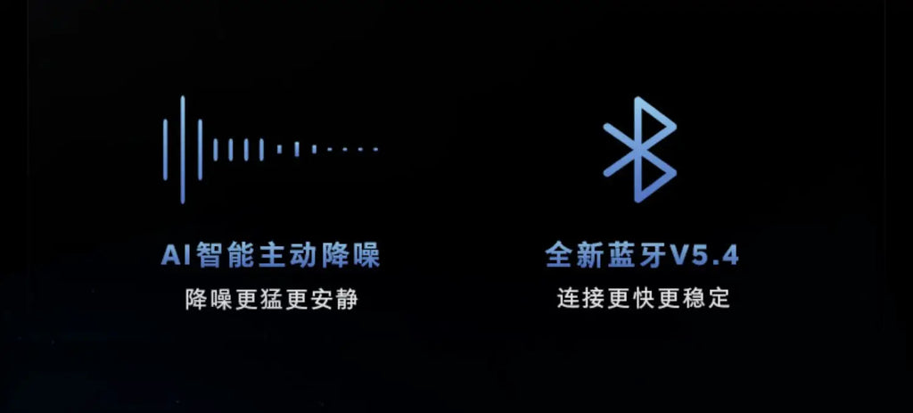 LIUP LP1 Luminous New Headphones Bluetooth Half in Ear Without Sensors Delay AI Active Noise Reduction  Dual Mode Switching Gift