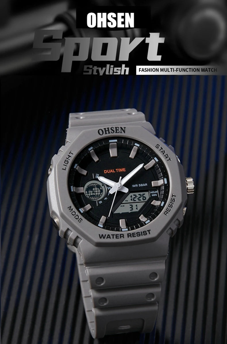 Digital Watch Military Waterproof Sport Quartz Men Watches Dual Time Black G style Fashion Tactical Electronic Wristwatch Clocks