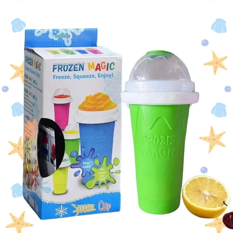 Pinch Cup - Pinch to Freeze Ice Cup, Internet Famous Cooling Cup, Summer Smoothie Cup, Home Shake Smoothie Cup