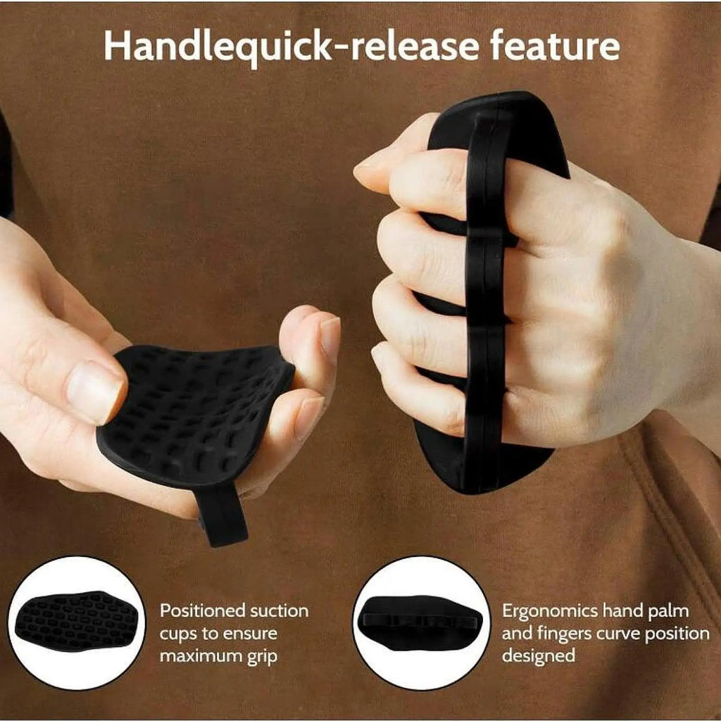 Weight Lifting Grips, Workout Gloves, Flexible Hand Protection for Men Women, Gym Grips Fingerless, Pull up Grips