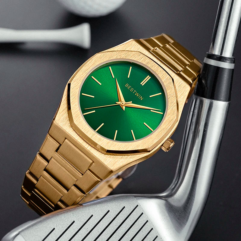 Luxury unique watches for men alloy steel with quartz watches simple line dial business party men watches fashion men's watches