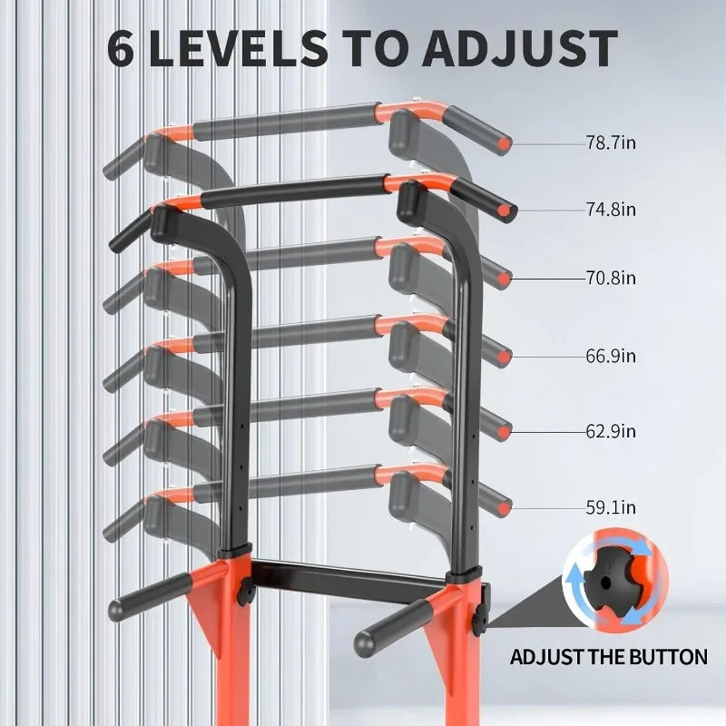 Authenticity guarantee.Dip Station - Home Gym Strength Training Pull-Ups Dip-Ups 330LbsUSA