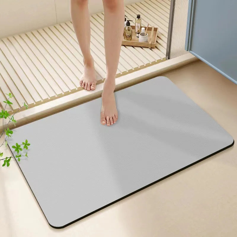 Bathroom Mats Diatomaceous Soft Mats Bathroom Quick Dry Water-absorbing Mats Toilet Non-slip Foot Mats Carpet Door Mats Bath Rug