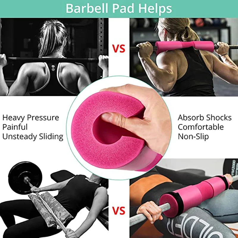 Fitness Sport Weight Lifting Barbell Pad Supports Squat Bar Pull Up Sports Gripper Cover Protection Solid Shoulder Pads Supplie