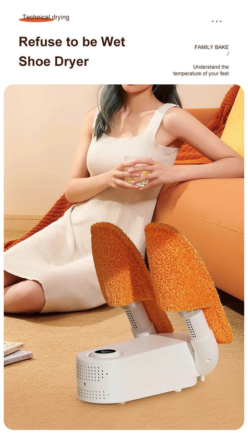 Foldable Shoe Dryer Household Constant Temperature Boot Dryer Fast Drying Shoe Heater Sterilization Deodorization Footwear Dryer