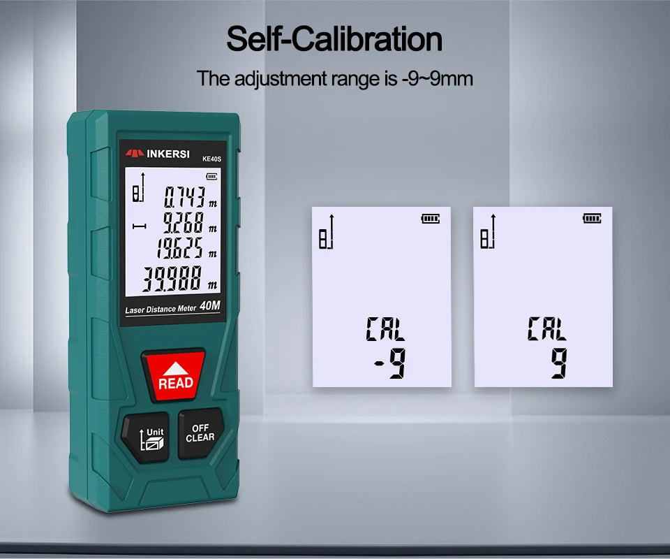 INKERSI Laser Rangefinder 120m 100m 70m 50m 40m Digital Laser Distance Meter laser Range Finder Tape Distance Measurer Tools