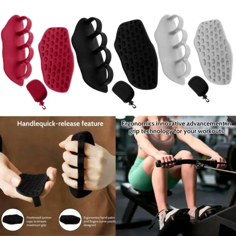 Weight Lifting Grips, Workout Gloves, Flexible Hand Protection for Men Women, Gym Grips Fingerless, Pull up Grips