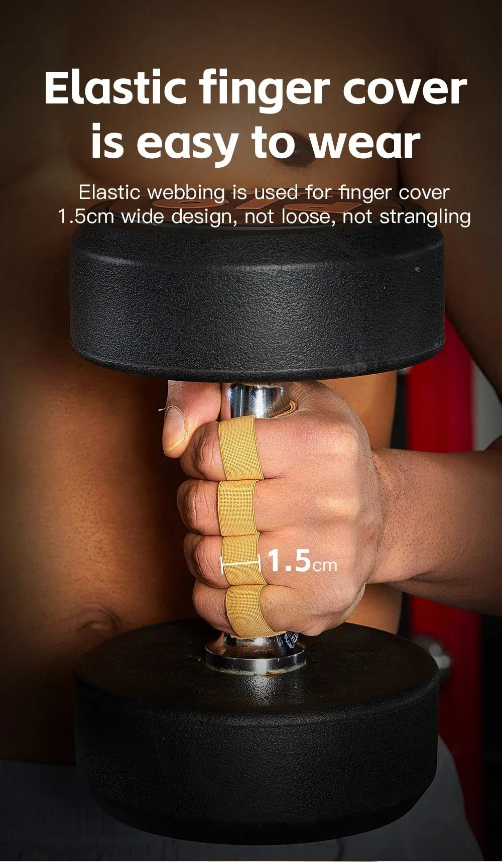 1Pair Leather Weight Lifting Training Gloves Palm Protection Breathable Gym Gloves Grips Anti-Skid Thicken