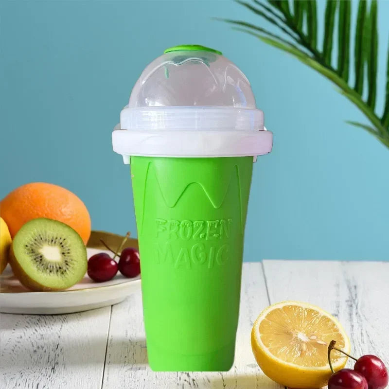 Pinch Cup - Pinch to Freeze Ice Cup, Internet Famous Cooling Cup, Summer Smoothie Cup, Home Shake Smoothie Cup