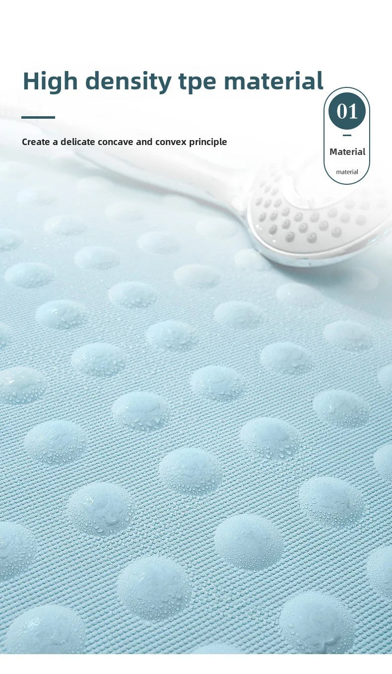Bathroom Mat Anti-slip Grip Mat Soft Shower Massage Mat Bathtub Carpet Shower Mat Floor Mats Hotel High End Feel 2025