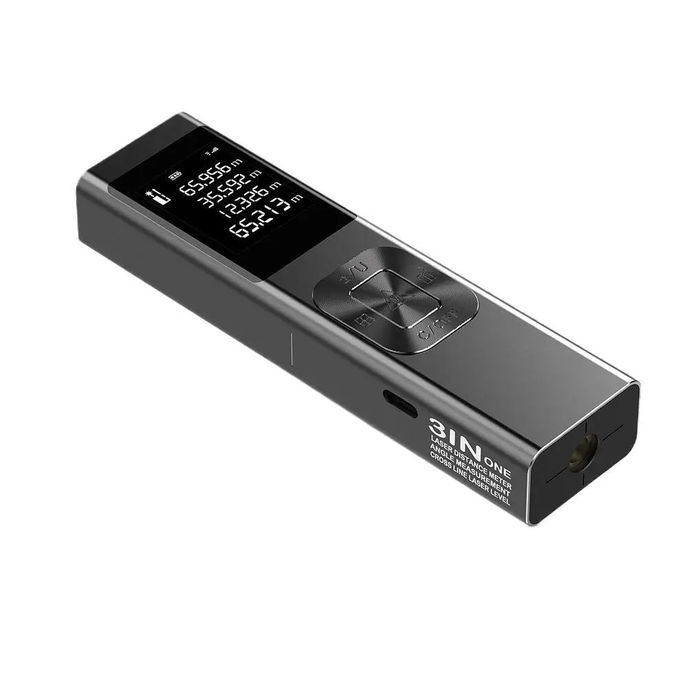 Three In One Laser Rangefinder, Cross Laser Projector, Inclinometer, Ranging Area, Volume, Pythagoras