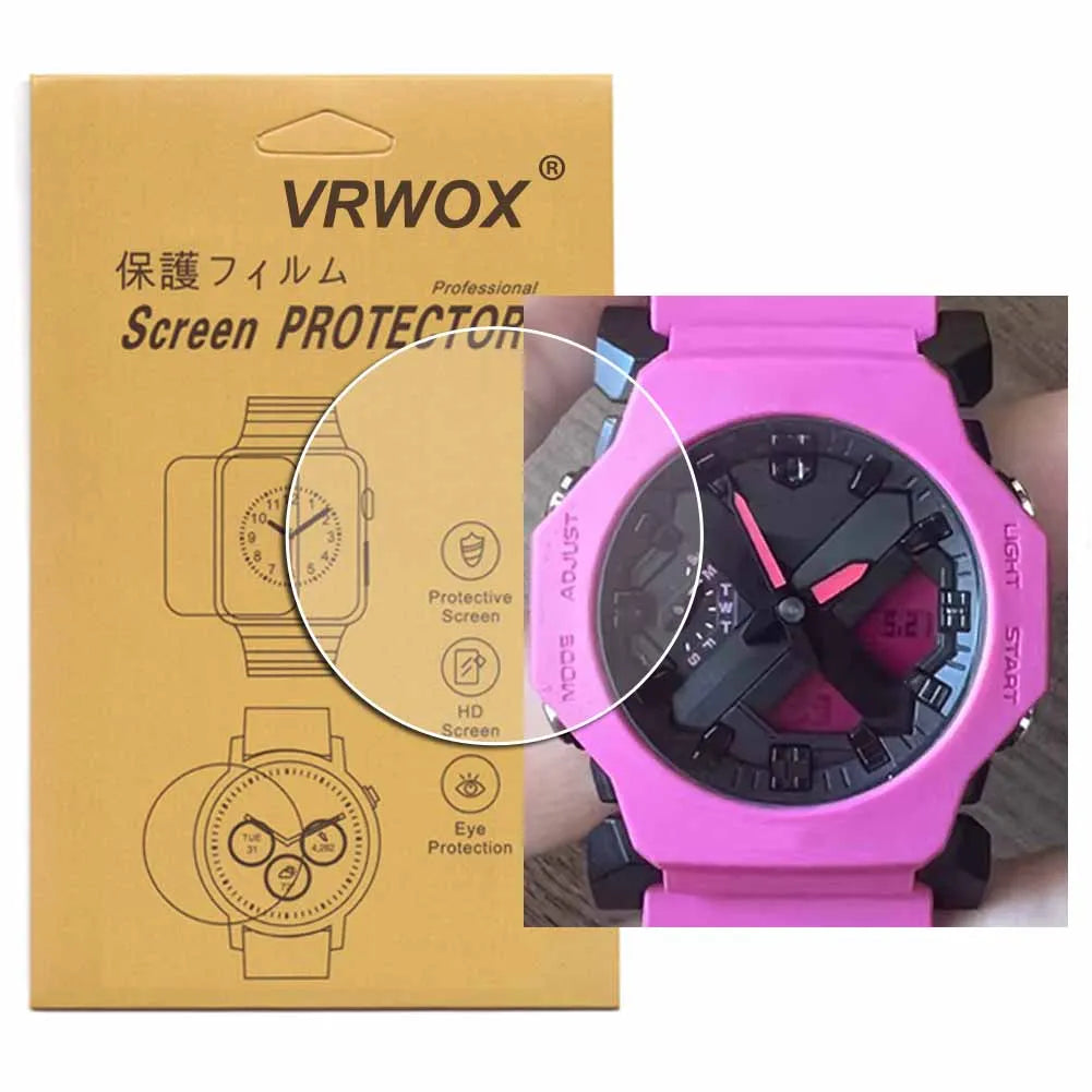 3Pcs For GA-2300 GA-2100 GA-2000 GA-2110 GA-B2100 GM-2100 GA-2200 GM-S2100 GMA-S2100 GA-900 MTG-B2000 TPU Nano Screen Prrotector