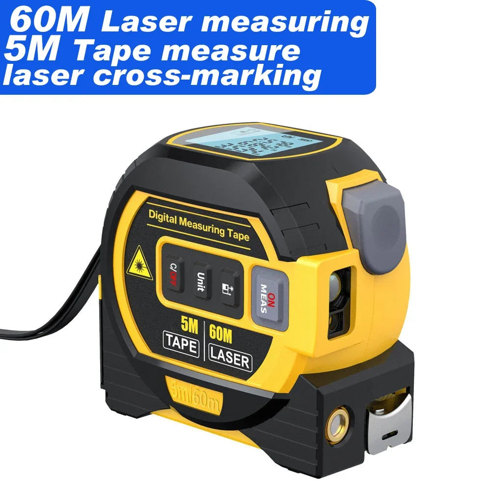 3In1 Laser Rangefinder Laser 40M / 60M Distance Meter Measuring Laser Tape Measure Digital Laser Rangefinder Scale Area Distance