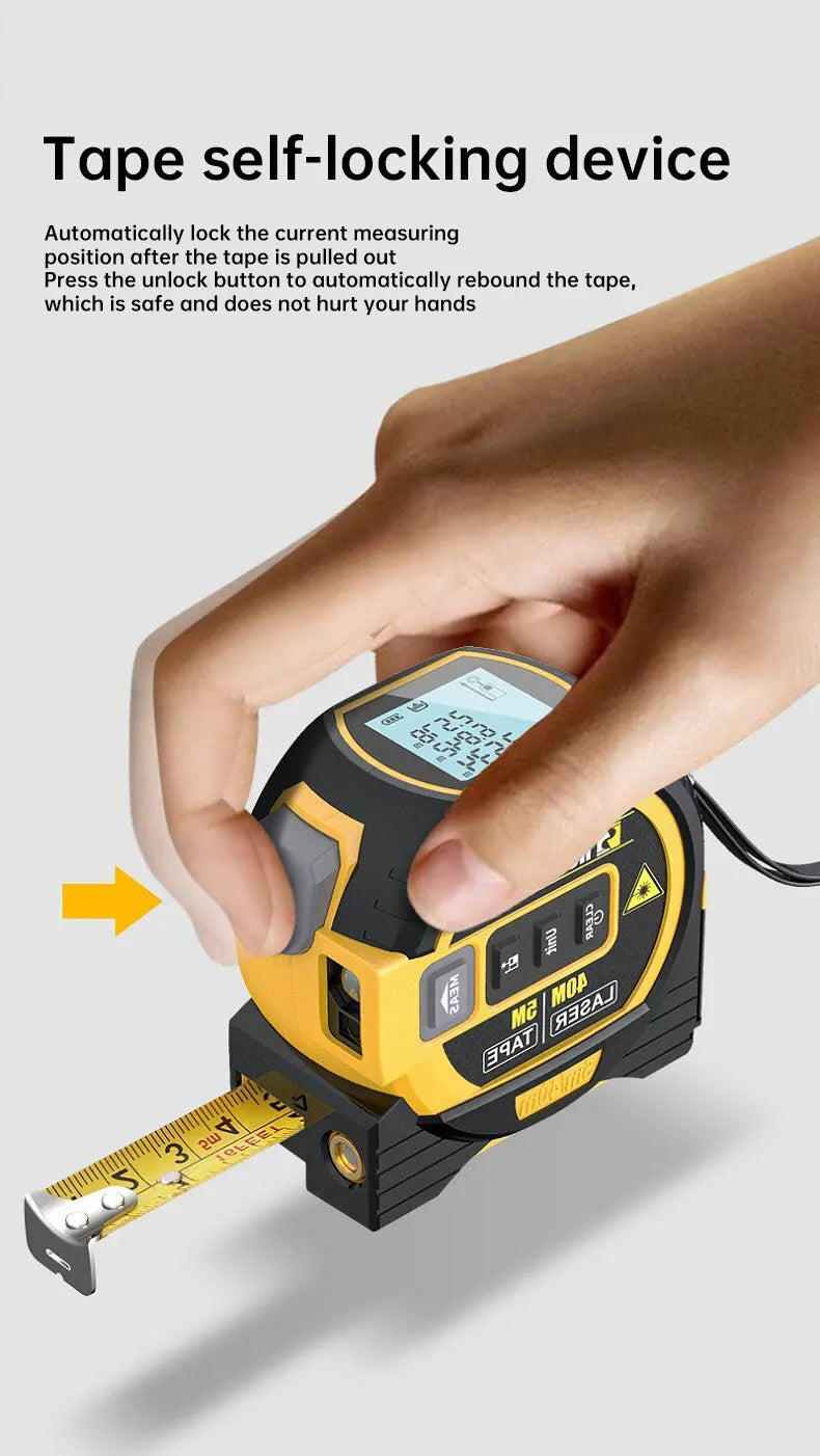 3 In 1 Laser Rangefinder 40 M / 60 M Distance Measurement With Backlit Display Rangefinder Scale Area / Distance Rechargeable